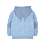 Boy - Paolo 100% Cashmere Cardigan Hoodie with Mitten Style Pockets