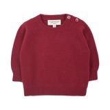 Baby - 100% Cashmere Round Neck Jumper with Elbow Patches