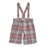 Baby Boy - Noah 100% Wool Check Shorts with Braces