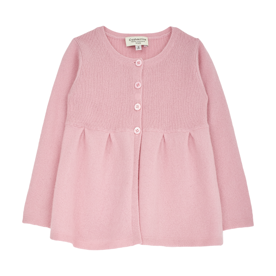 Girl - Neni 100% Cashmere Cardigan with Gathered Waist