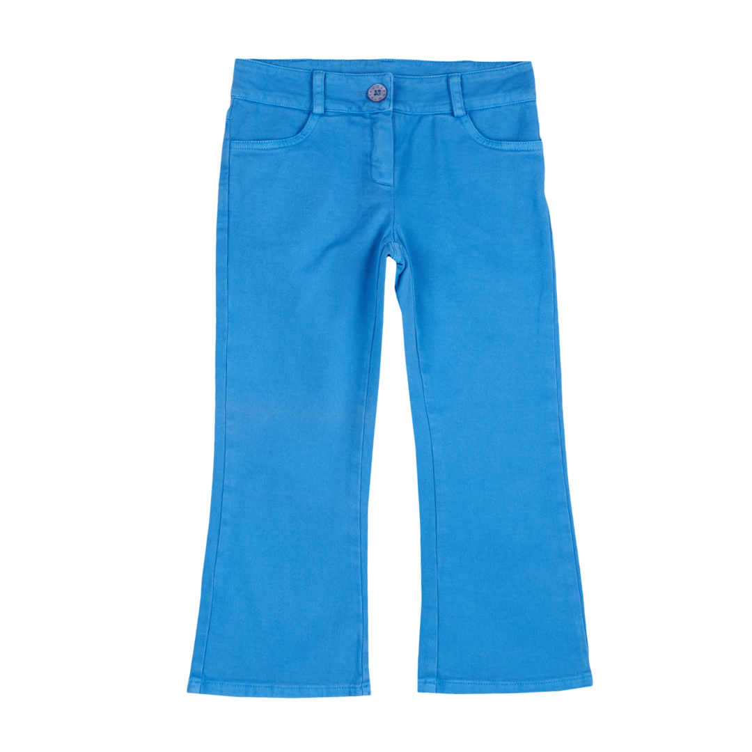 Girl - Flared Cotton Jeans – Classic Comfort