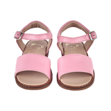 Girl - Leather Classic Sandals With Ankle Strap