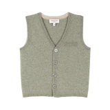 Boy - Benjamin 100% Sleeveless Cashmere Cardigan with Pocket