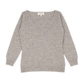 Girl - Cashmere Fitted Jumper with Dot Embroidery