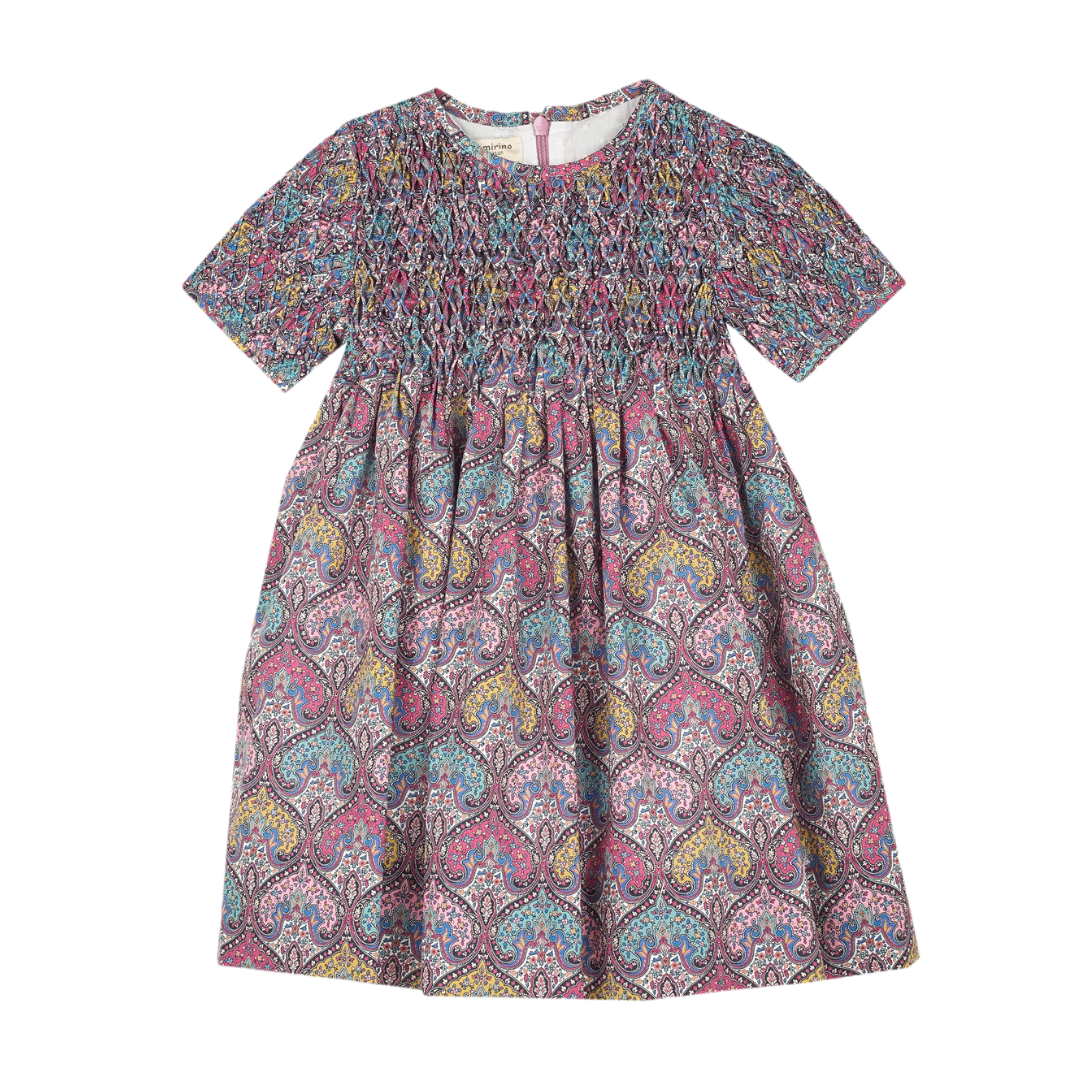 Girl - Penelope Hand-Smocked Liberty Print Dress