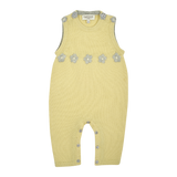 Baby Girl - 100% Cashmere Sleeveless Knit with Romper Floral Shrug Set