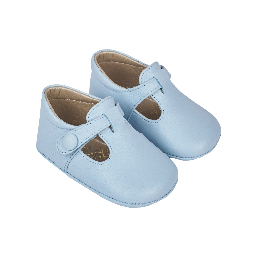 Baby Boy - Arthur 100% Leather Crawling Shoes with Cut Outs