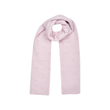 Girl - 100% Cashmere Reversible Scarf with Contrasting Embroidered Dots