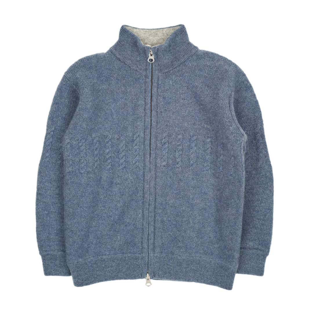 Boy - Emanuele 100% Cashmere High Neck Cardigan