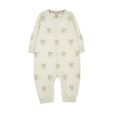 Baby Unisex - Cashmere Romper with Fig Leaf Intarsia