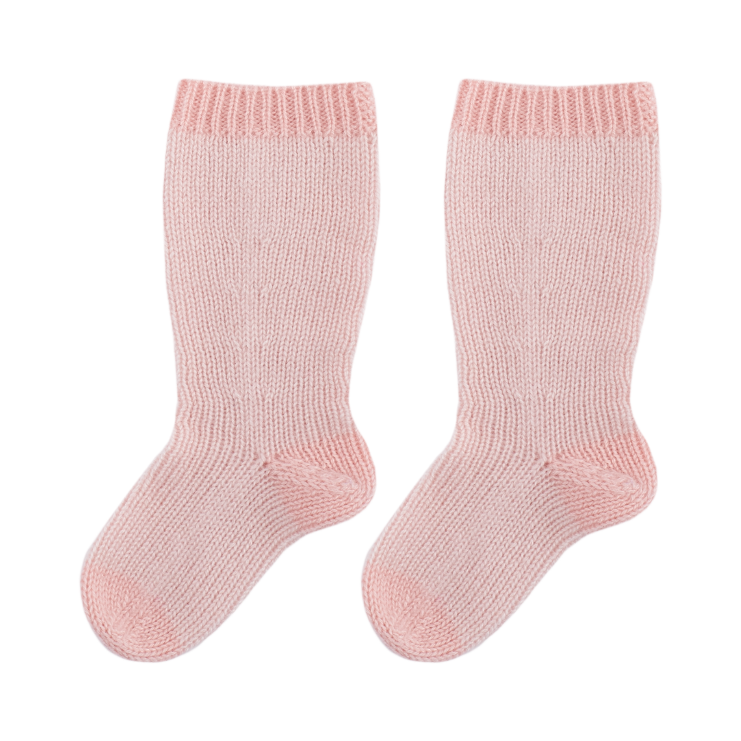 Baby Girl - Reagan Cashmere Baby Socks – Contrast Detail