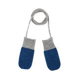 Baby Boy - 100% Cashmere Knitted Mittens with String