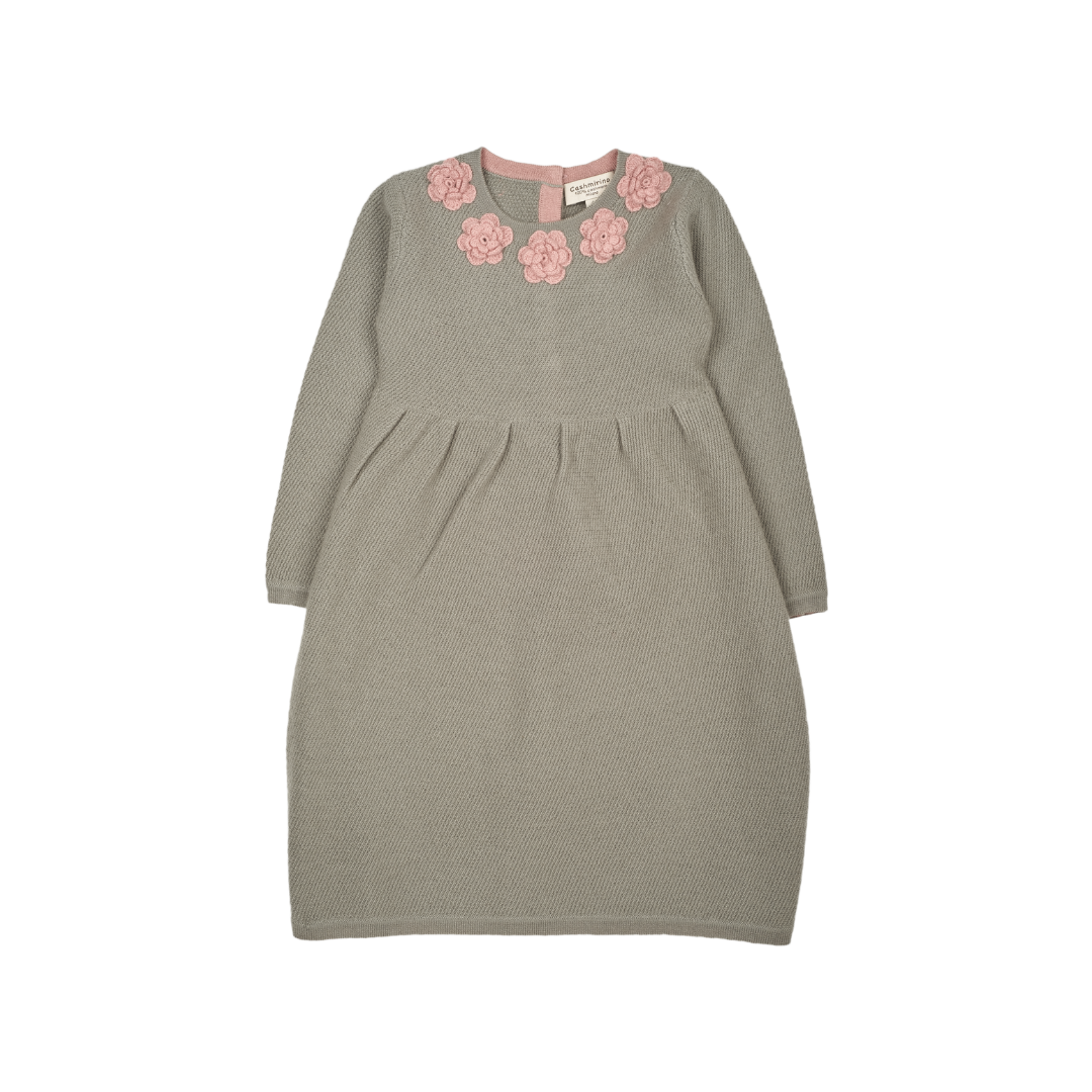 Girl - Rosa 100% Cashmere Tunisian Stitch Dress