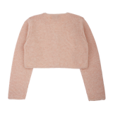 Girl - 100% Pima Cotton Shrug with Appliqué  Flower Detail