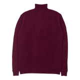 Men - 100% Premium Cashmere High Neck Cable Knit Jumper
