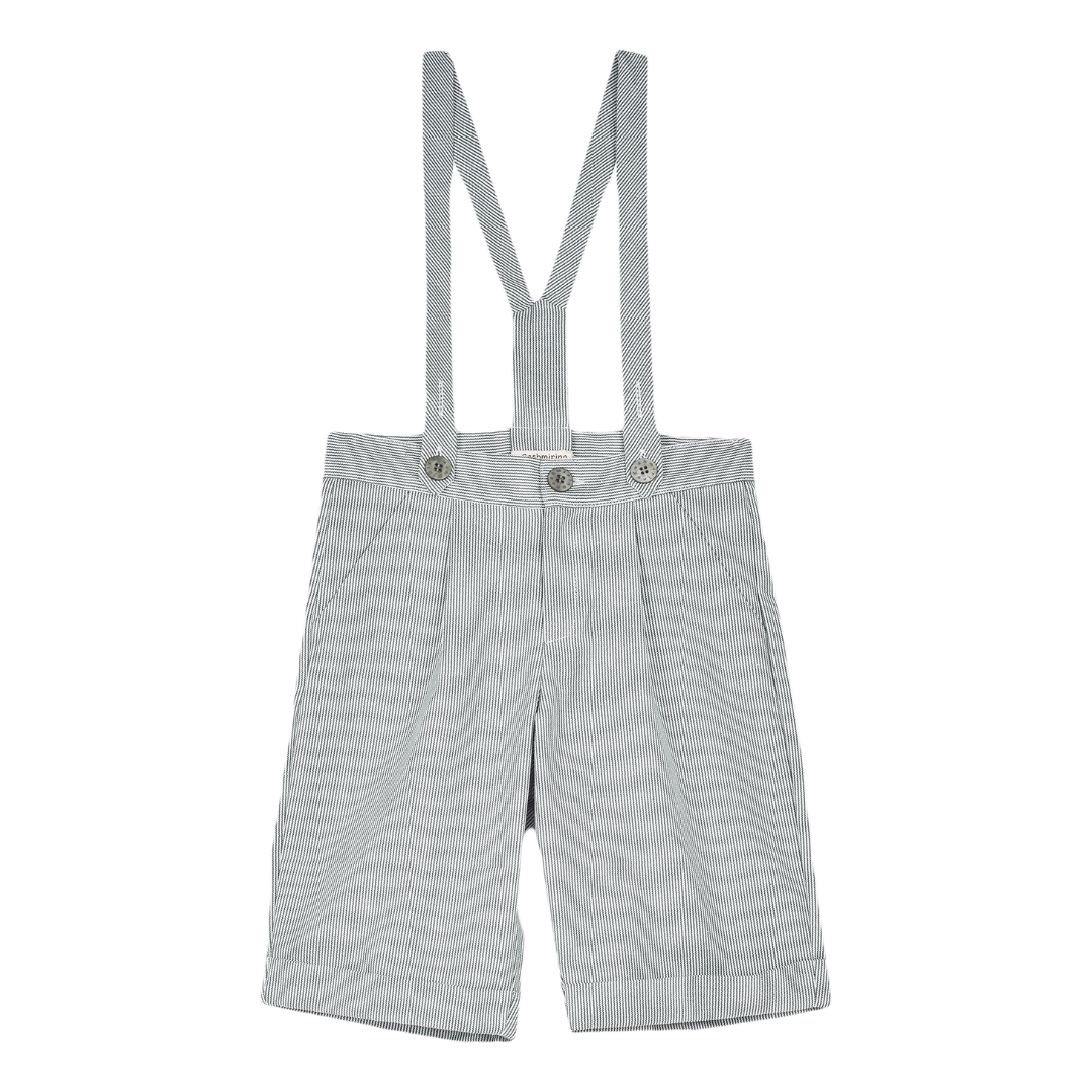 Boy - Oscar 100% Cotton Bermuda Shorts with Braces