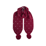 Girl - Cashmere Scarf with Polka Dot Detail