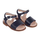 Girl - Leather Classic Sandals With Ankle Strap