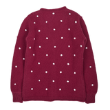 Girl - Cashmere Long Cardigan with Contrasted Dots