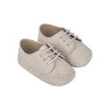 Baby Boy - Danny Suede Crawling Shoes With Diamond Cut Out Detail
