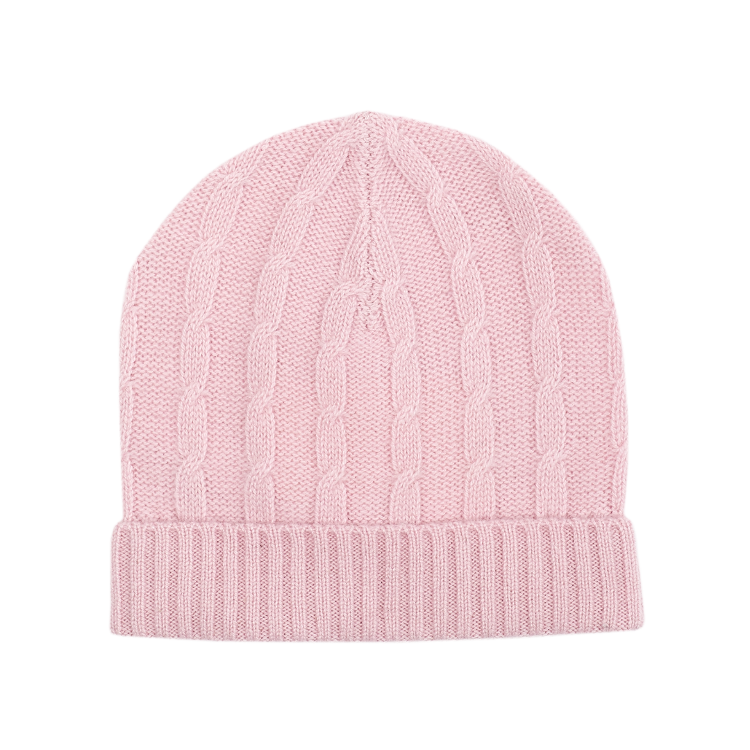 Baby Girl - Peyton Cashmere Cable Knit Beanie