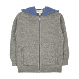 Boy - Manu 100% Cashmere Cardigan Hoodie with Elbow Patches