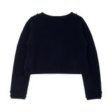 Girl - Cashmere Shrug with Bobble Embroidery