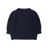Baby Boy - Cashmere Round Neck Jumper with Elbow Patches