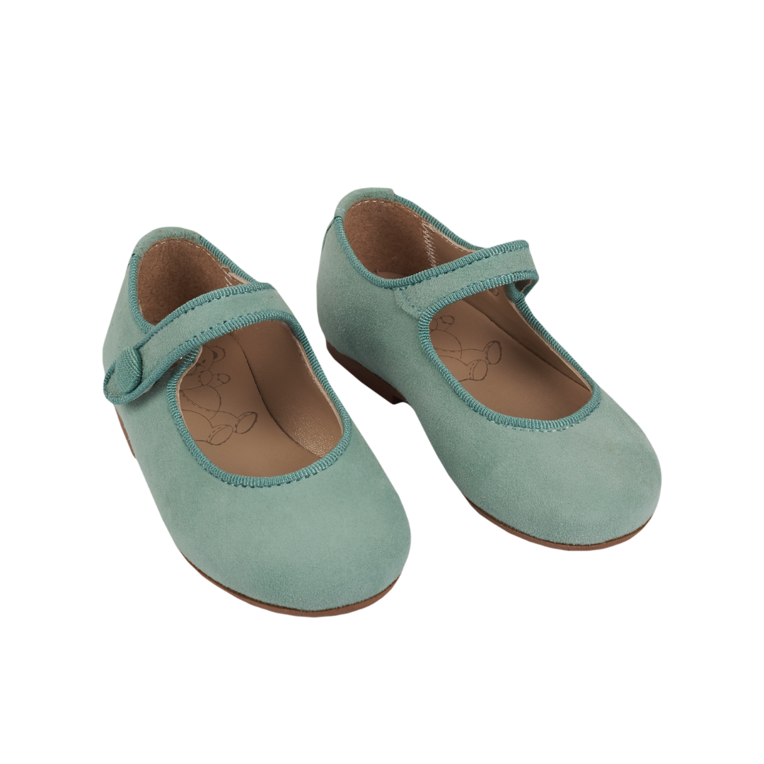 Girl - Lily Rose Suede Ballerina Shoes