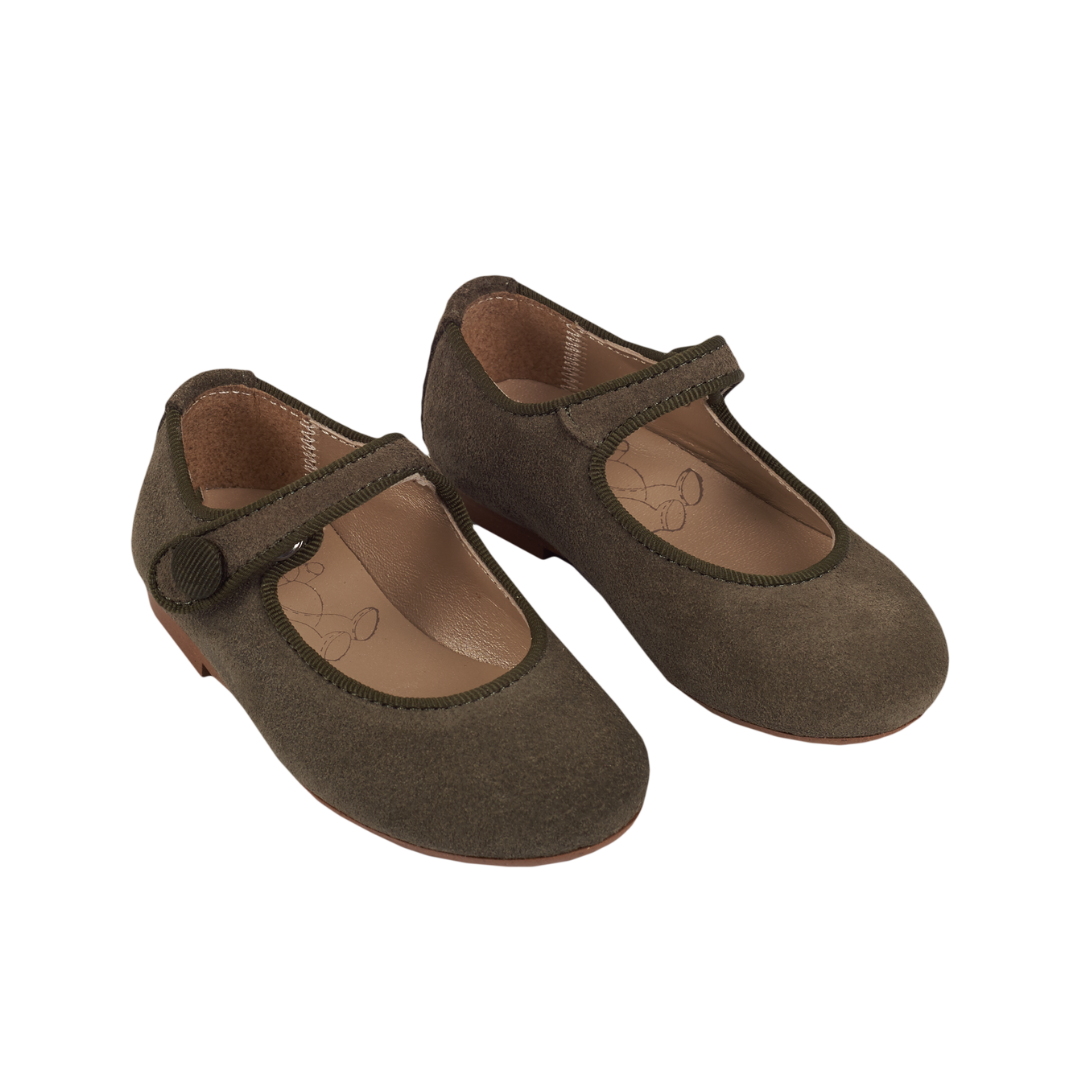 Girl - Zava Suede Ballerina Shoes in Neutral Colours