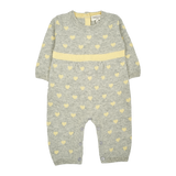 Baby Girl -  Mila 100% Cashmere Romper With Contrasting Intarsia Heart Detail