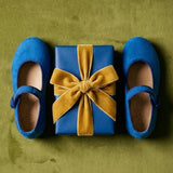 Girl - Lily Rose Suede Ballerina Shoes