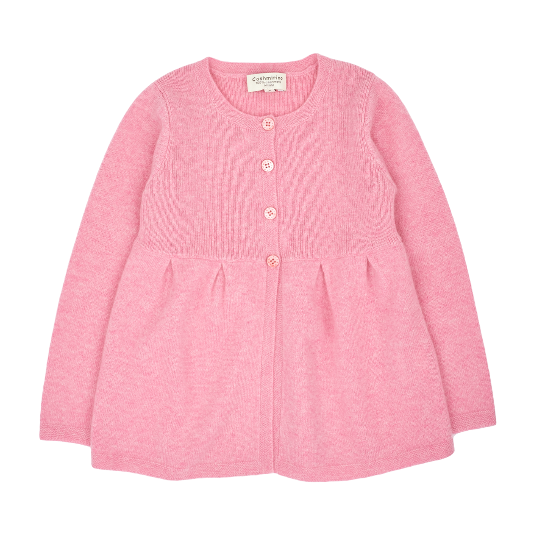 Girl - Neni 100% Cashmere Cardigan with Gathered Waist