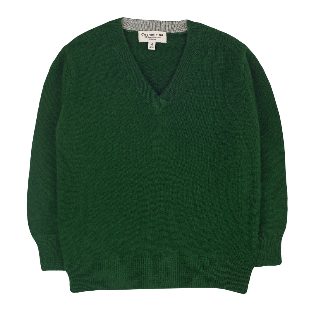 Boy - Vittorio 100% Cashmere V-Neck Jumper