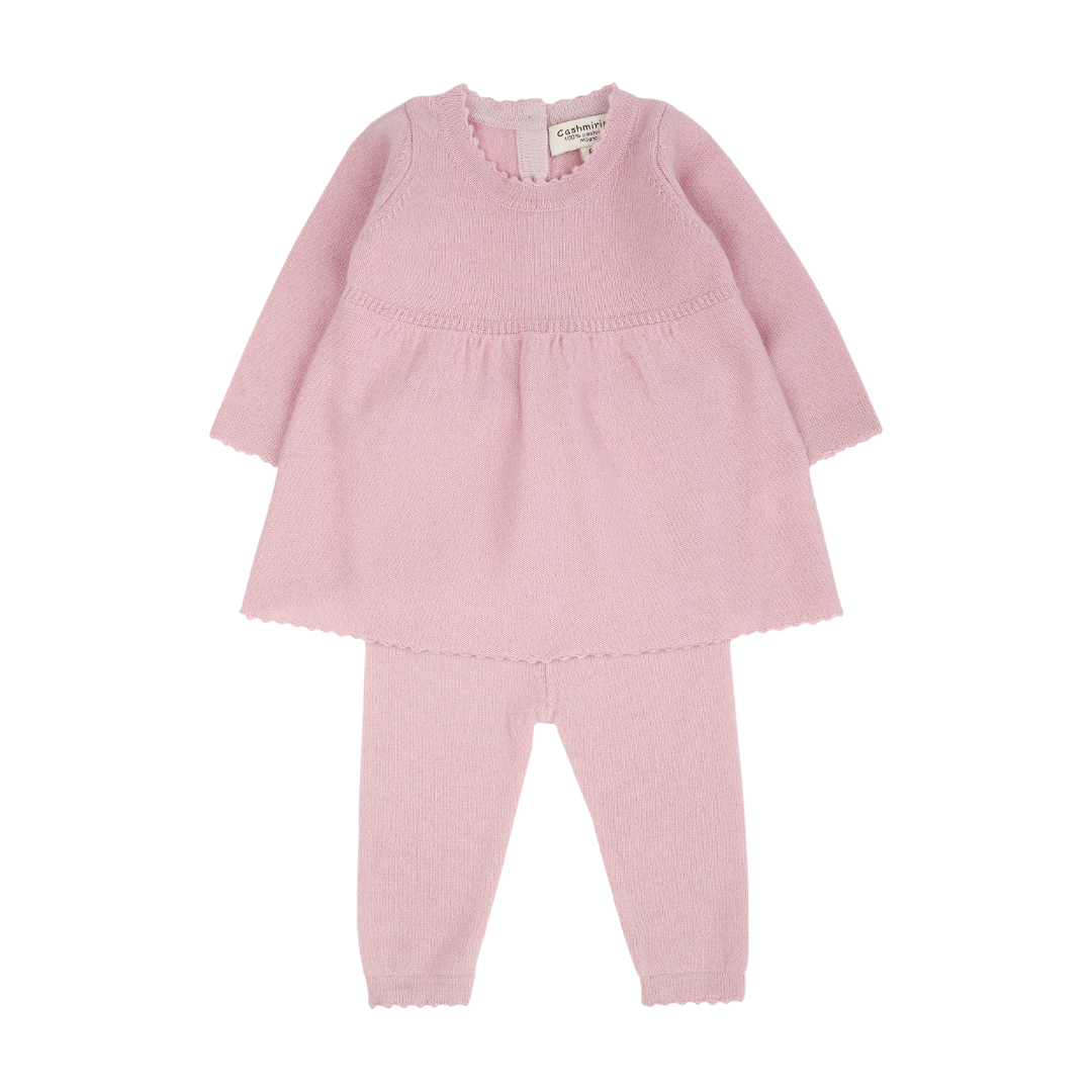 Baby Girl - Baby Girl Cashmere Doll Top & Leggings Set