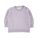 Baby - 100% Cashmere Round Neck Jumper with Elbow Patches