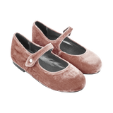 Ava Girl – Velvet Mary Janes with Buckled Strap