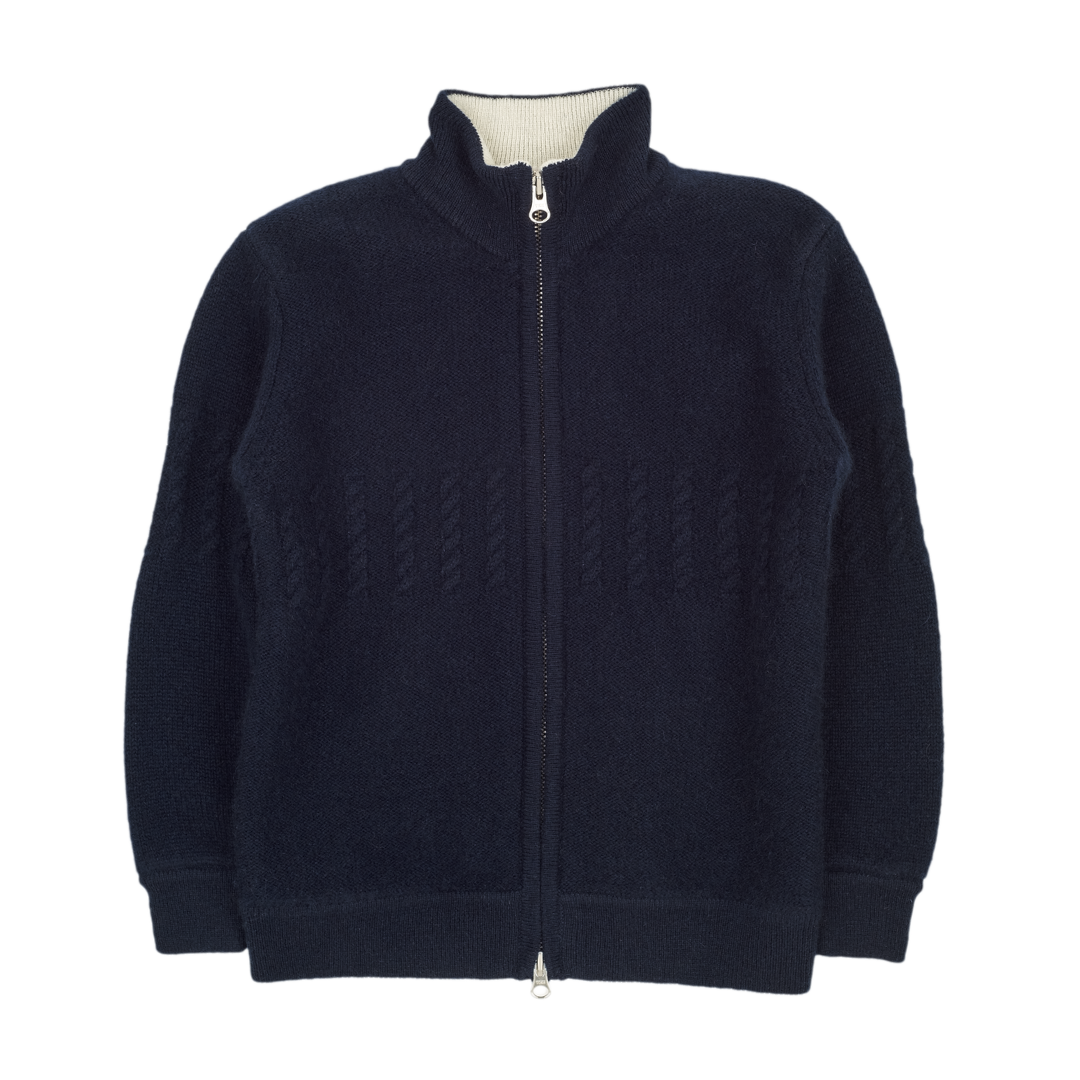Boy - Emanuele 100% Cashmere High Neck Cardigan