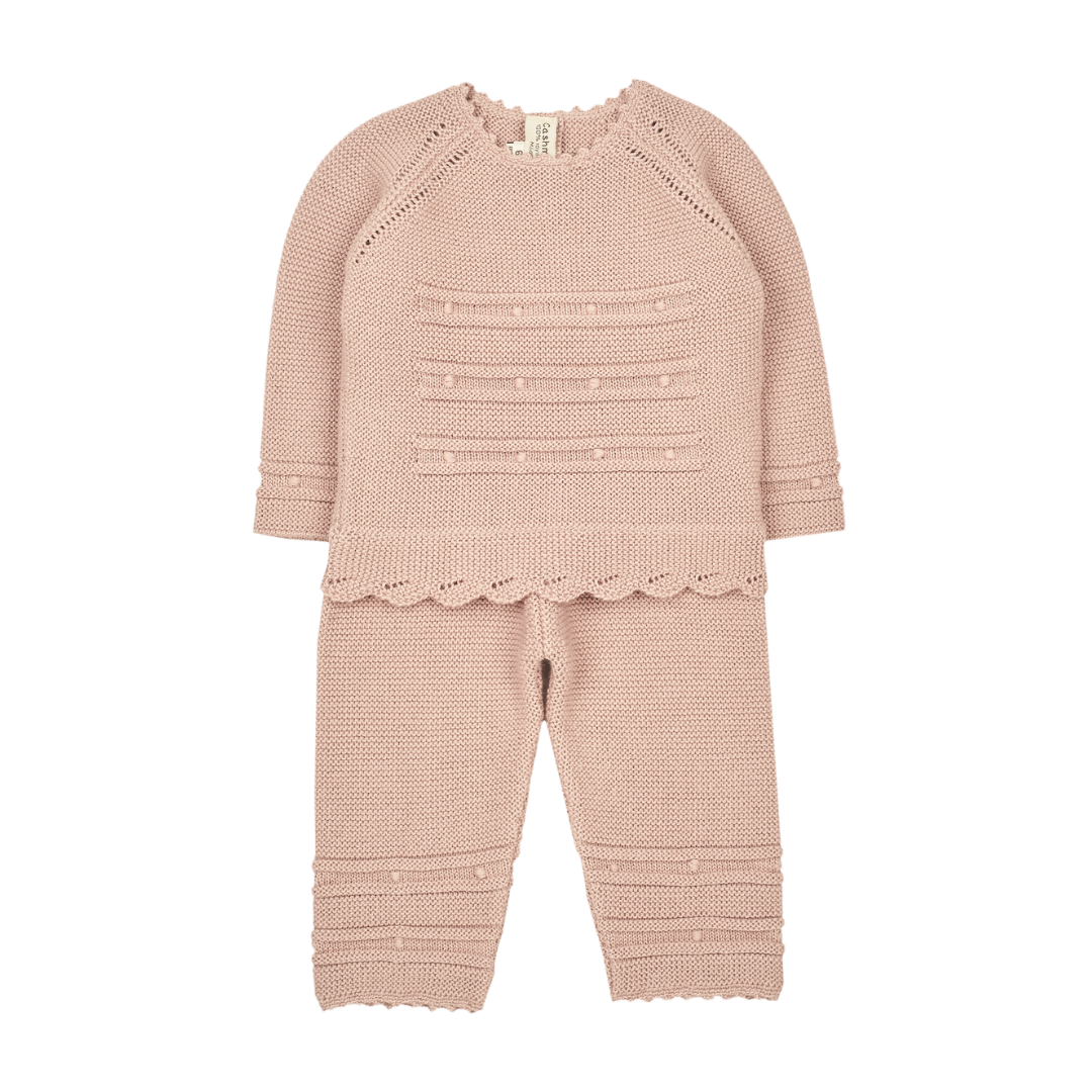 Baby Girl - Sevilla Royal Alpaca Jumper & Trouser Set – Hand-Embroidered, 2-Piece