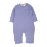 Baby Girl - 100% Cashmere Reverse Knitted Romper