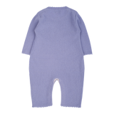 Baby Girl - 100% Cashmere Reverse Knitted Romper