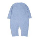 Baby Girl - 100% Cashmere Reverse Knitted Romper