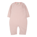 Baby Girl - 100% Cashmere Reverse Knitted Romper