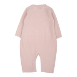 Baby Girl - 100% Cashmere Reverse Knitted Romper