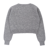 Girl - Silvie 100% Lightweight Cashmere Shrug with Round Neck and Long Sleeves