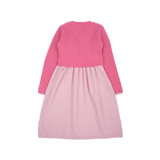 Girl - 100% Cashmere Knitted Dress with Attached Cardigan