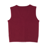 Boy - Benjamin 100% Sleeveless Cashmere Cardigan with Pocket