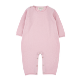 Baby Girl - Cashmere Romper With Removable Woven Slipover Set