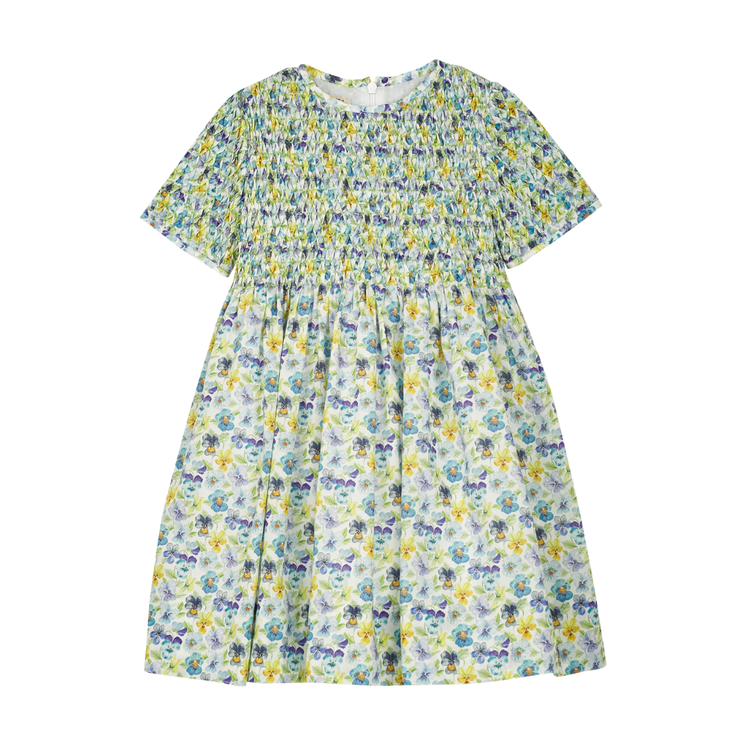Girl - Penelope Hand-Smocked Liberty Print Dress