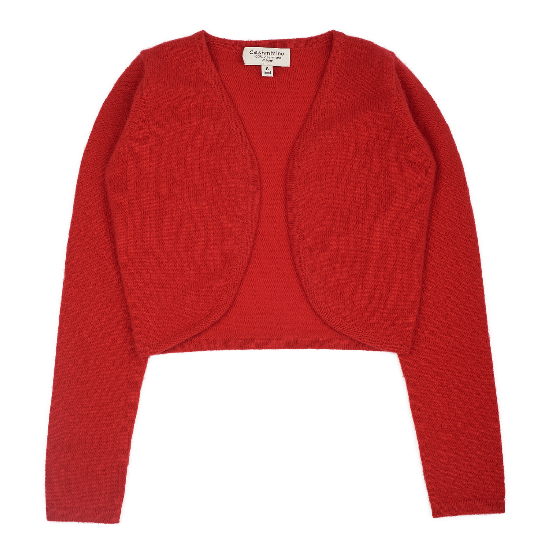 Girl - Carmen 100% Cashmere Open Deep V-Neck Shrug